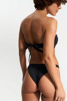 BANDEAU BIKINI TOP MATTE BLACK | MMSW