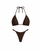 BIKINI TRIANGLE SET CHOCOLATE | MMSW