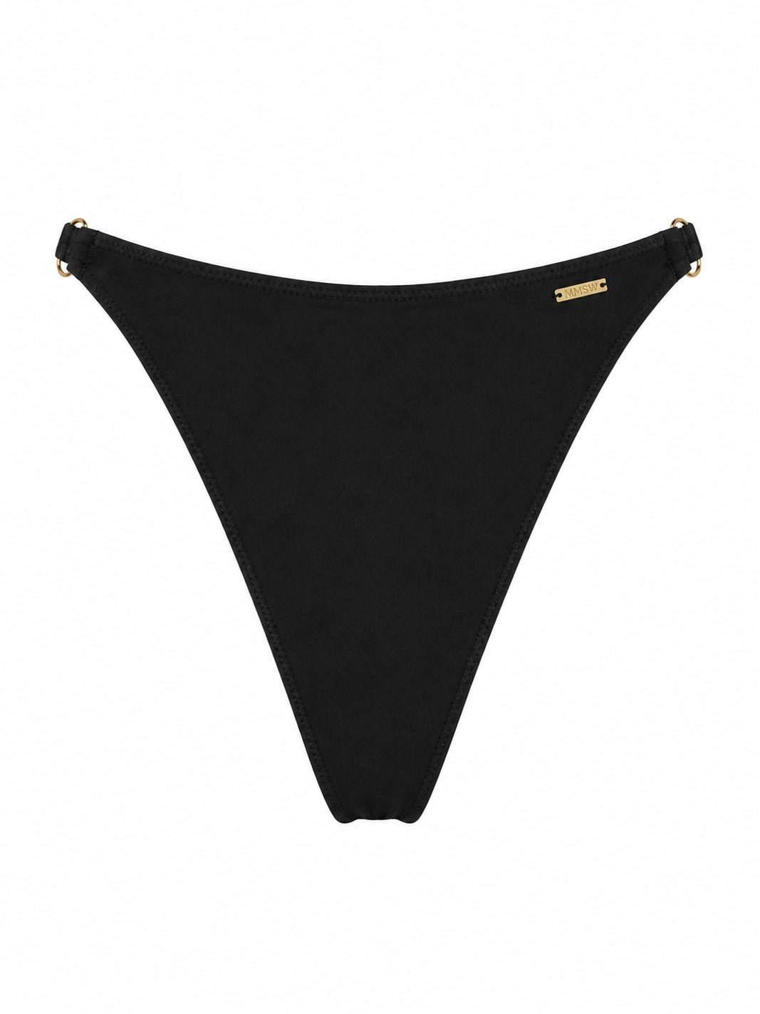 BRAZILILAN BIKINI BOTTOMS MATTE BLACK | MMSW