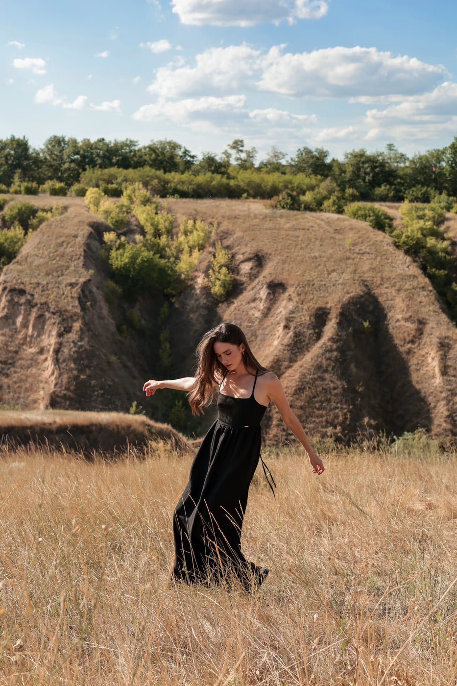 Open back Sundress SS Black | MMSW