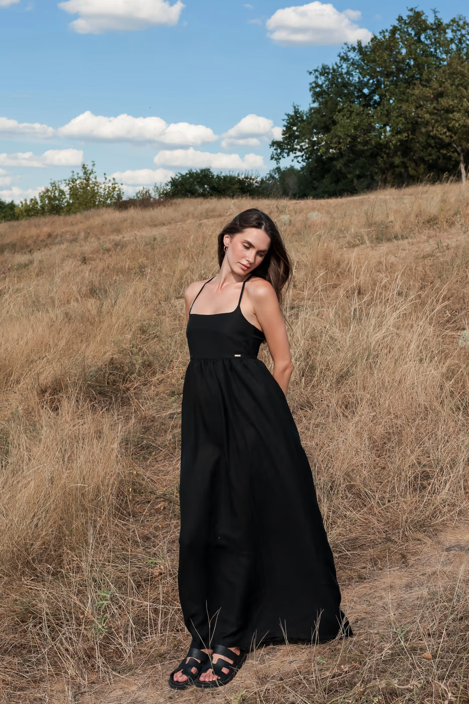 Open back Sundress SS Black | MMSW