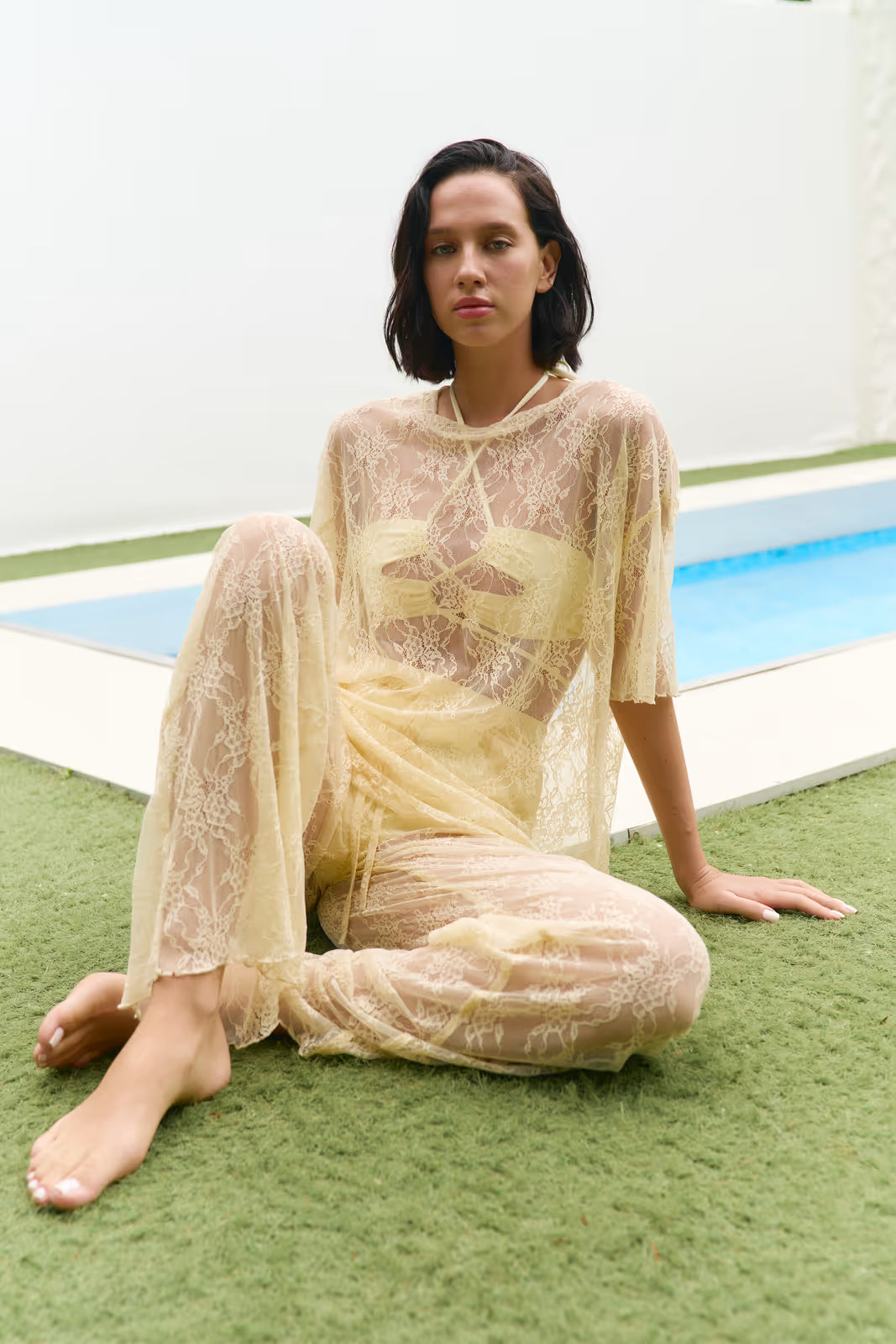 Pants Limoncello Lace S25 Butter Yellow | MMSW