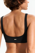 SPORTY BIKINI TOP BLACK | MMSW
