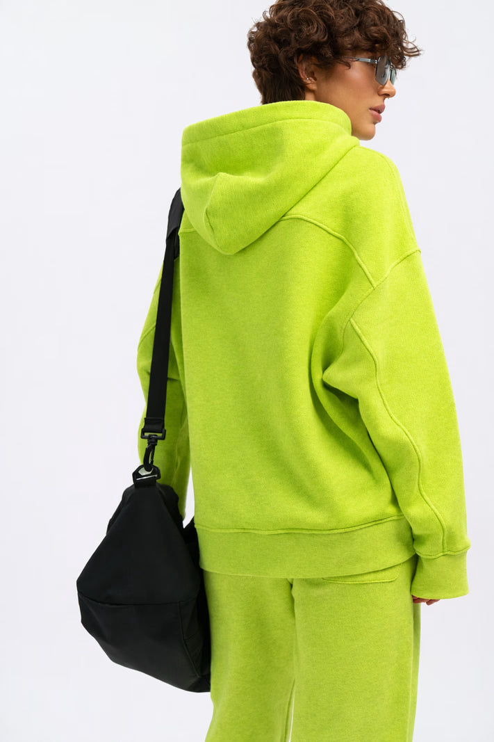 WOMEN’S HOODIE BACK SEAM LIME | MMSW