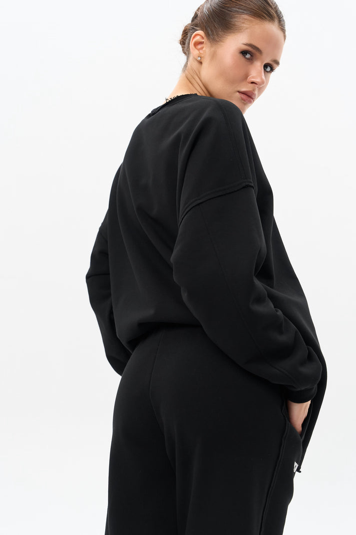 WOMEN’S RAW EDGES SET BLACK | MMSW