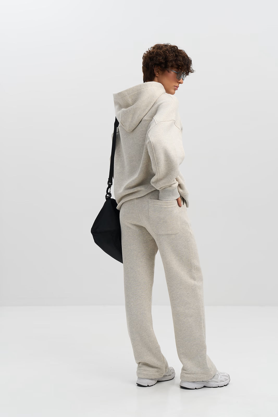 WOMEN’S TAPERED SWEATPANTS LIGHT GREY MELANGE | MMSW