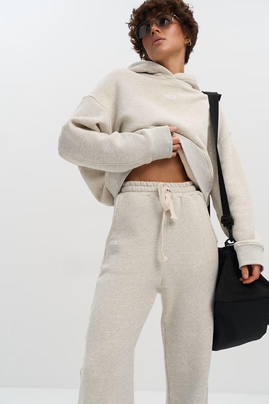 WOMEN’S TAPERED SWEATPANTS LIGHT GREY MELANGE | MMSW