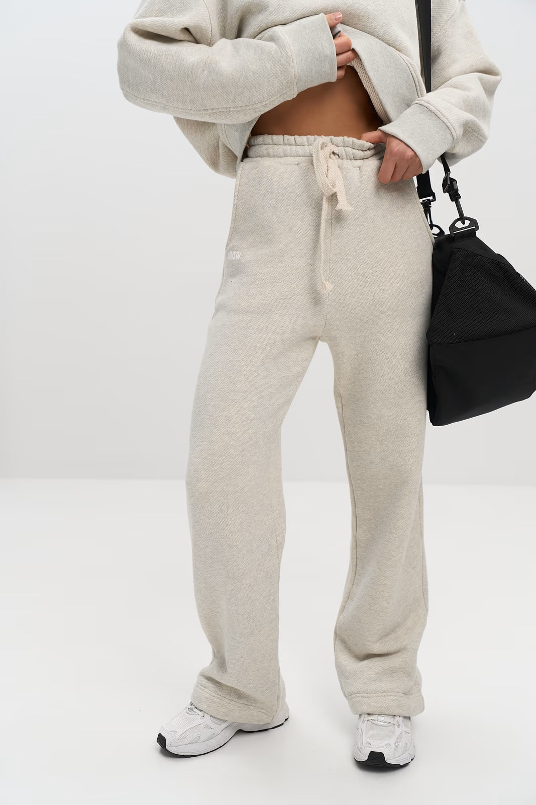WOMEN’S TAPERED SWEATPANTS LIGHT GREY MELANGE | MMSW