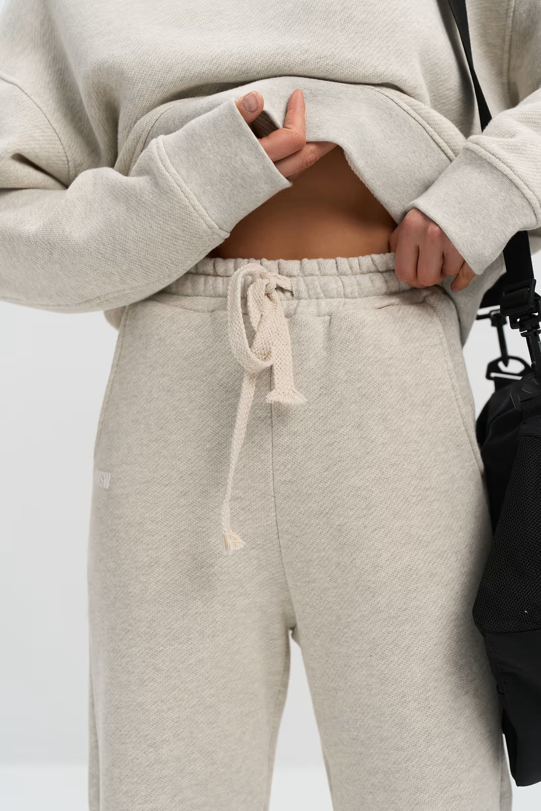 WOMEN’S TAPERED SWEATPANTS LIGHT GREY MELANGE | MMSW