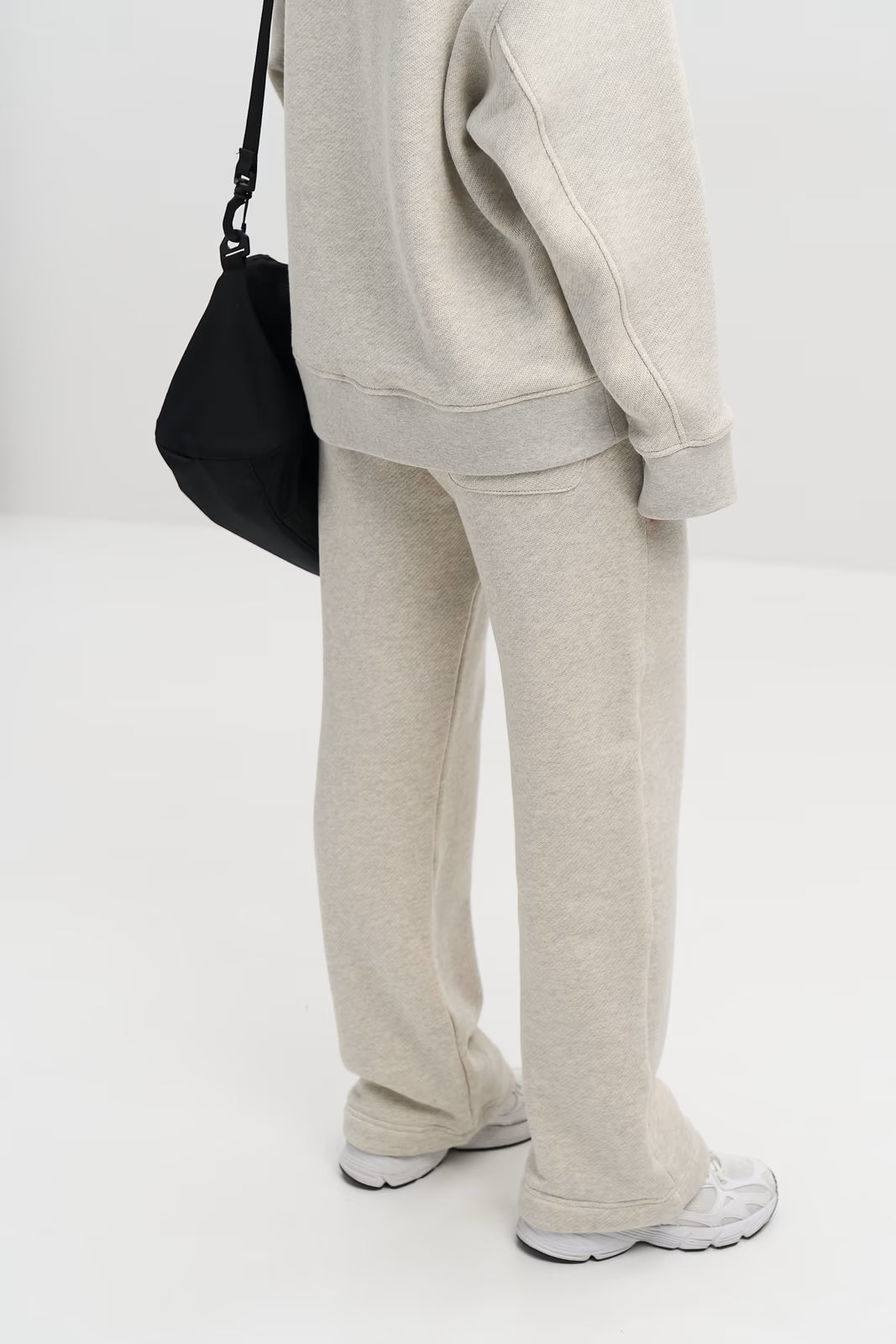 WOMEN’S TAPERED SWEATPANTS LIGHT GREY MELANGE | MMSW