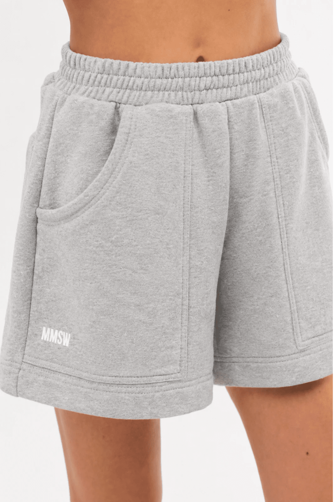 WOMEN’S CARGO SWEATSHORTS GREY MELANGE | MMSW