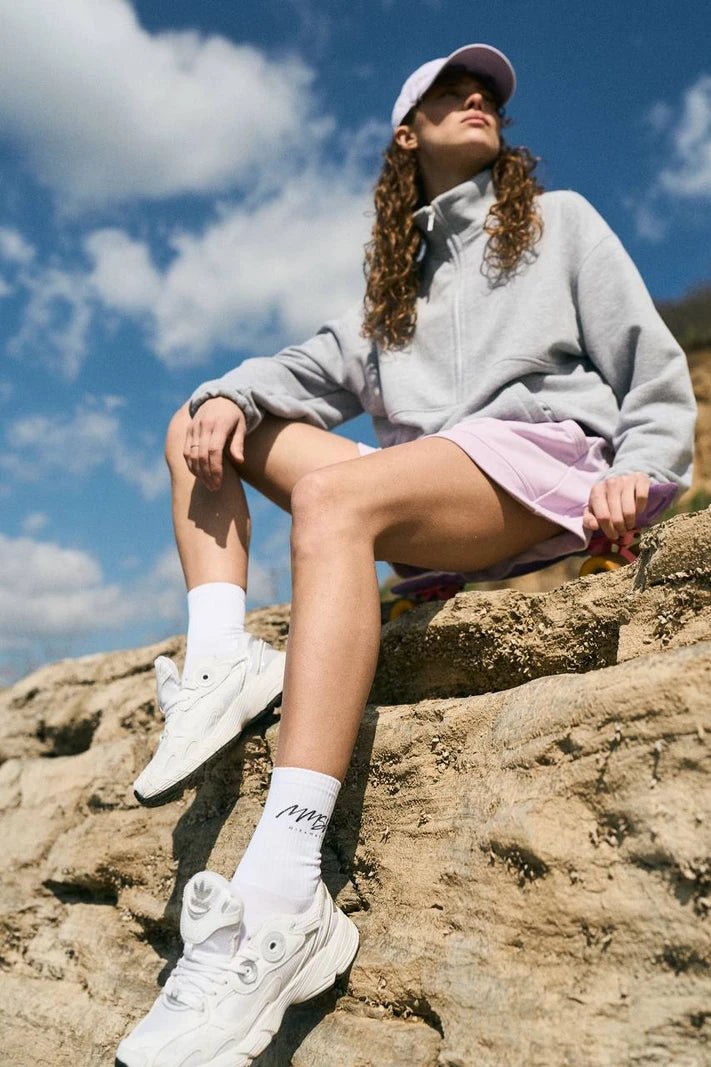 WOMEN’S CREW SOCKS WHITE | MMSW