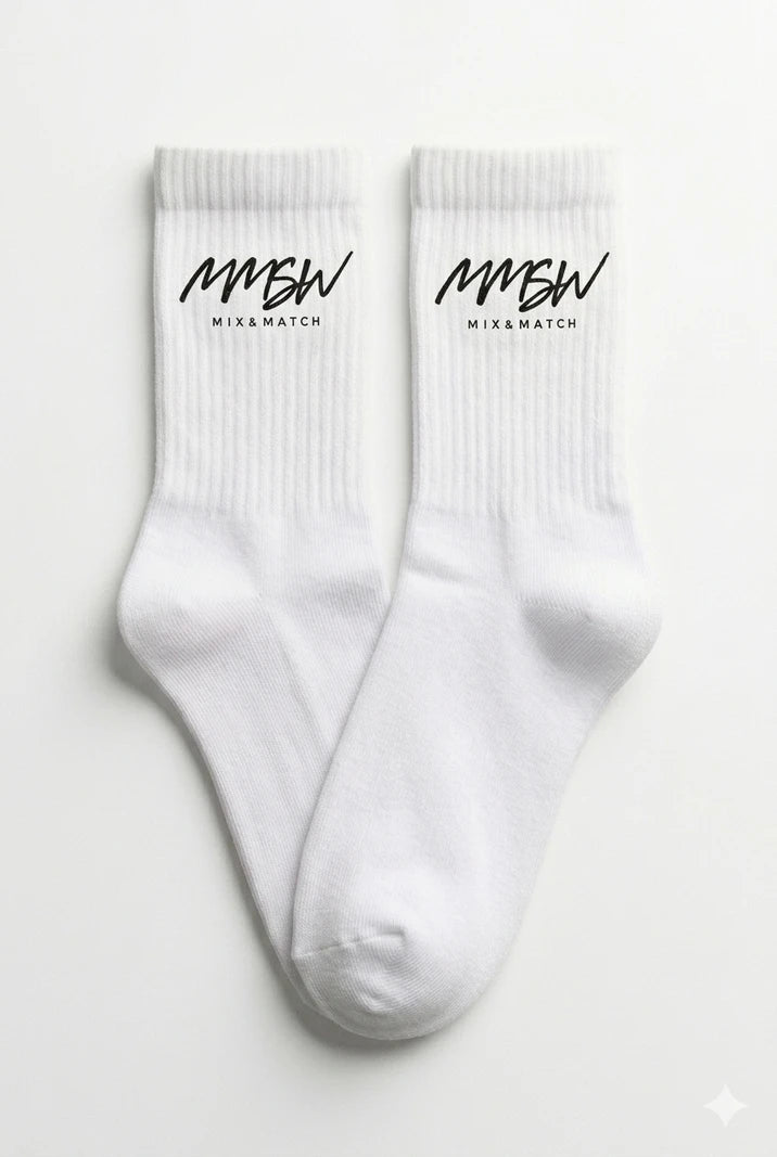 WOMEN’S CREW SOCKS WHITE | MMSW