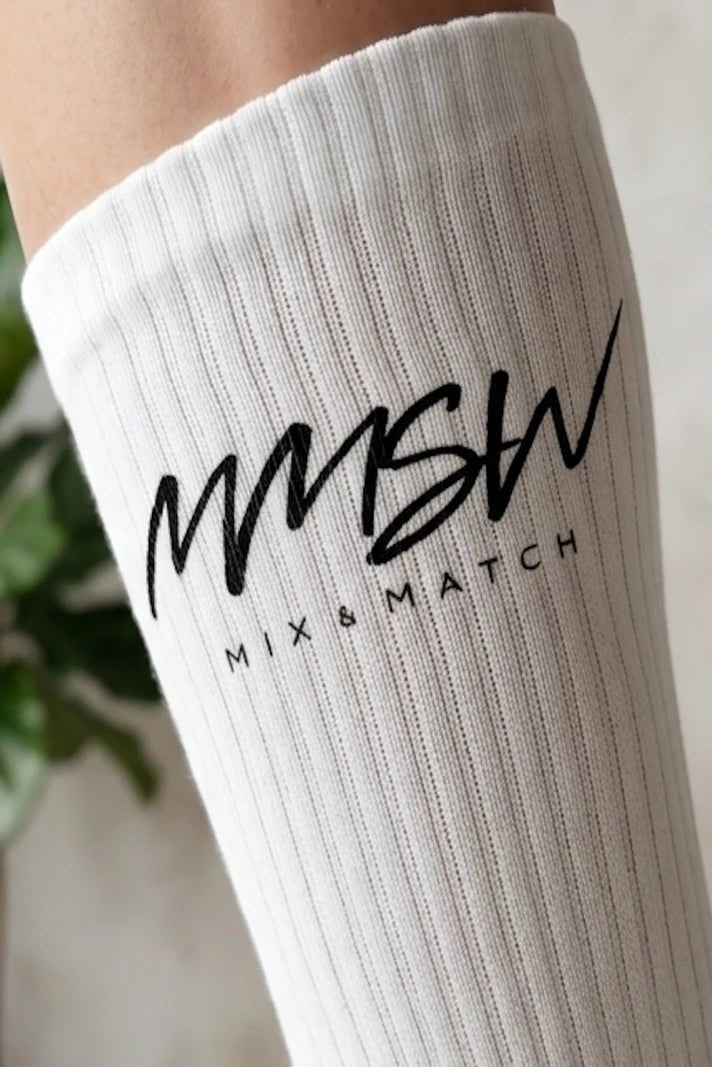 WOMEN’S CREW SOCKS WHITE | MMSW