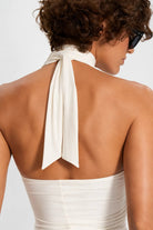 WOMEN’S DRAPED SWIMSUIT MILK | MMSW