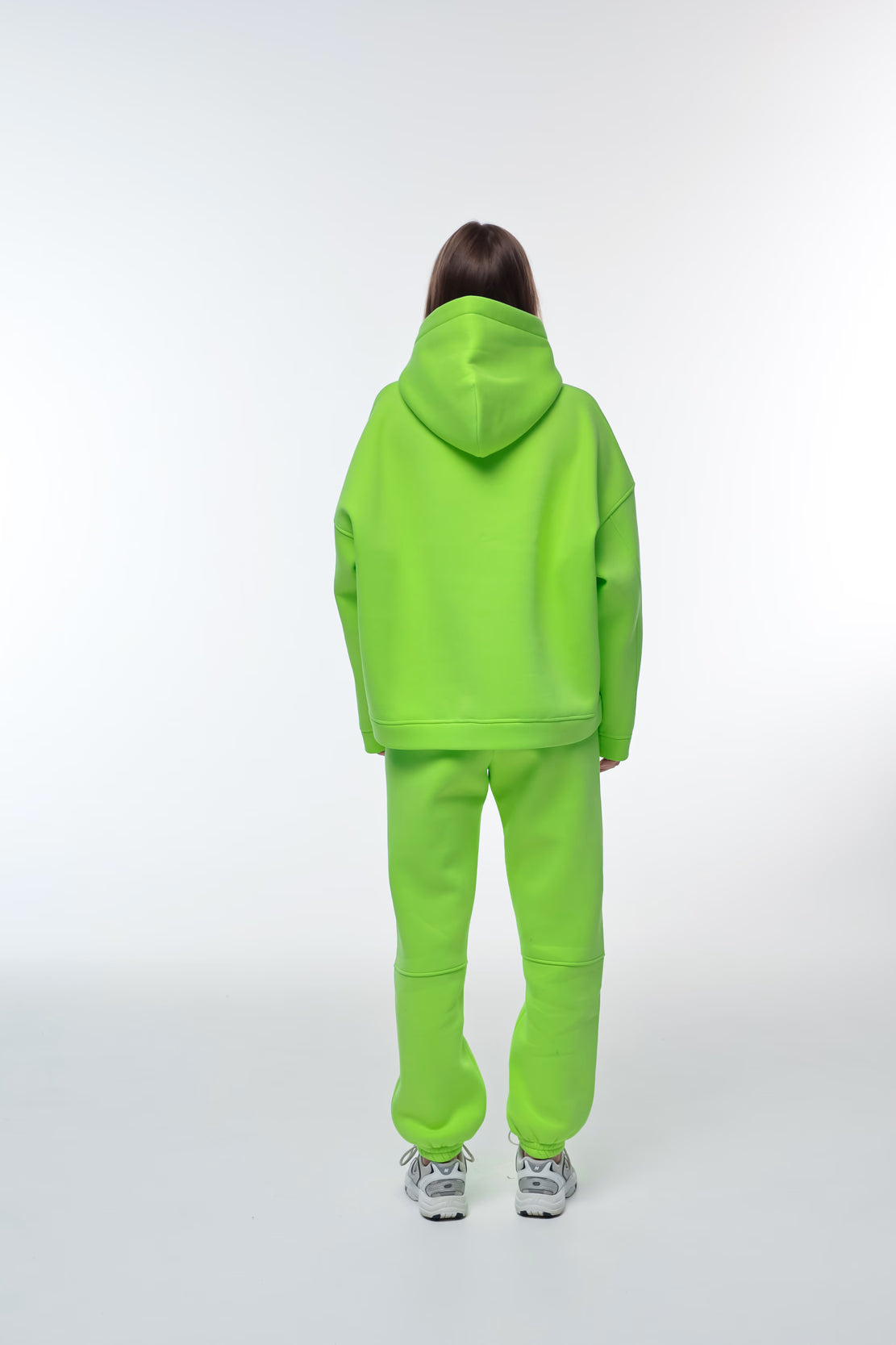 WOMEN’S FLEECE CLEAN HEM SWEATSUITS LIGHT GREEN | MMSW