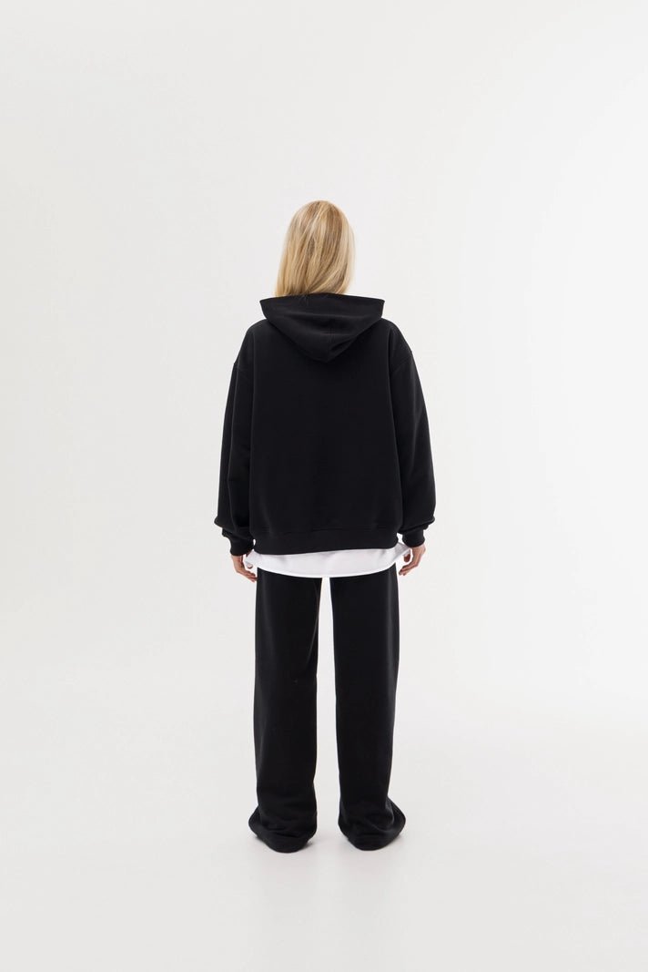 WOMEN'S HOODIE DARK BLACK | MMSW