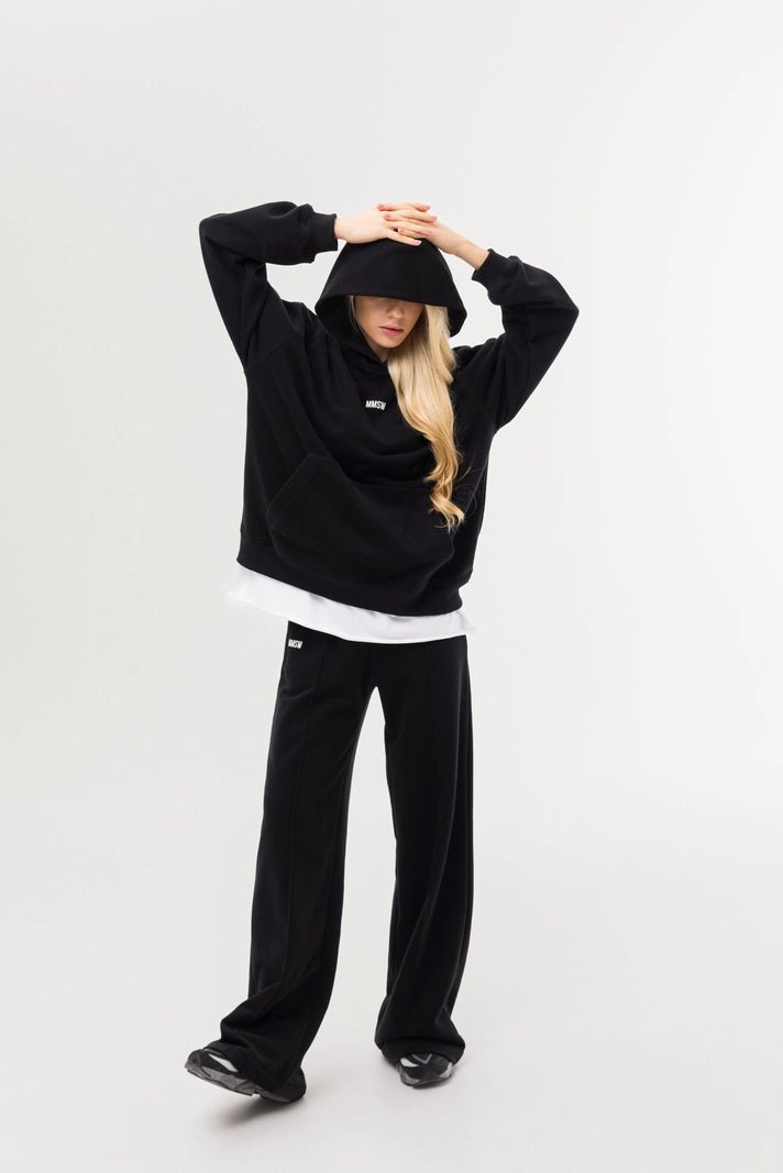 WOMEN'S HOODIE DARK BLACK | MMSW