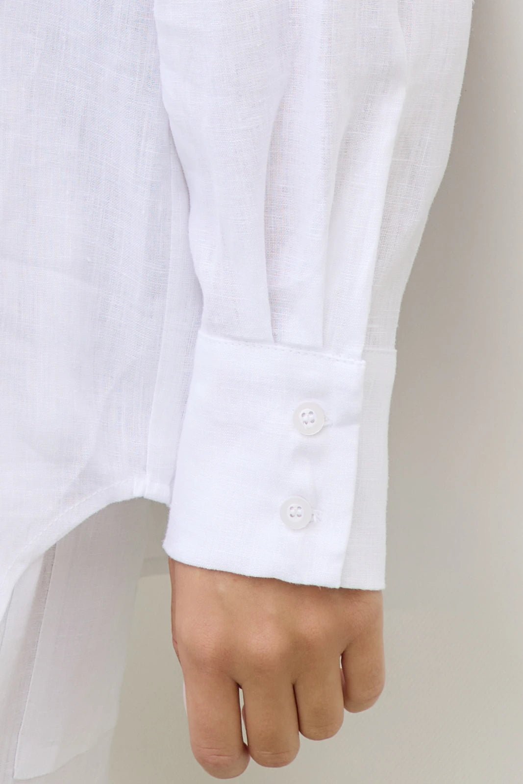 WOMEN’S LINEN SHIRT CHEST POCKET WHITE | MMSW