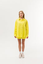 WOMEN’S LINEN SHIRT CHEST POCKET YELLOW | MMSW