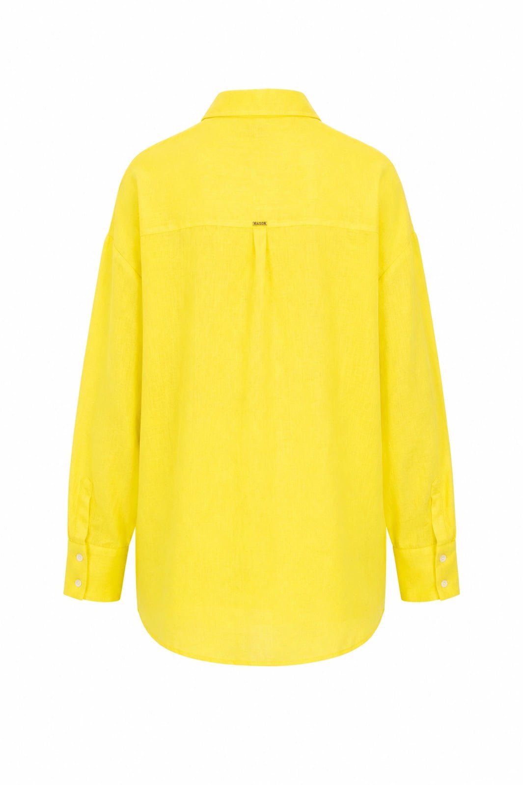 WOMEN’S LINEN SHIRT CHEST POCKET YELLOW | MMSW