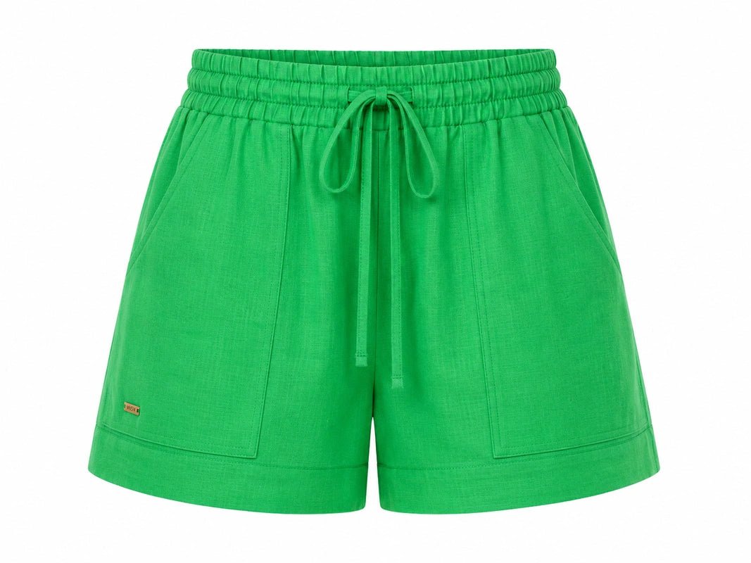 WOMEN’S LINEN SHORTS LIME | MMSW