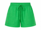 WOMEN’S LINEN SHORTS LIME | MMSW