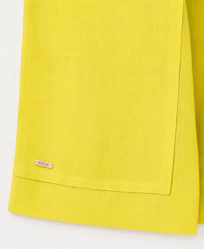 WOMEN’S LINEN SHORTS YELLOW | MMSW