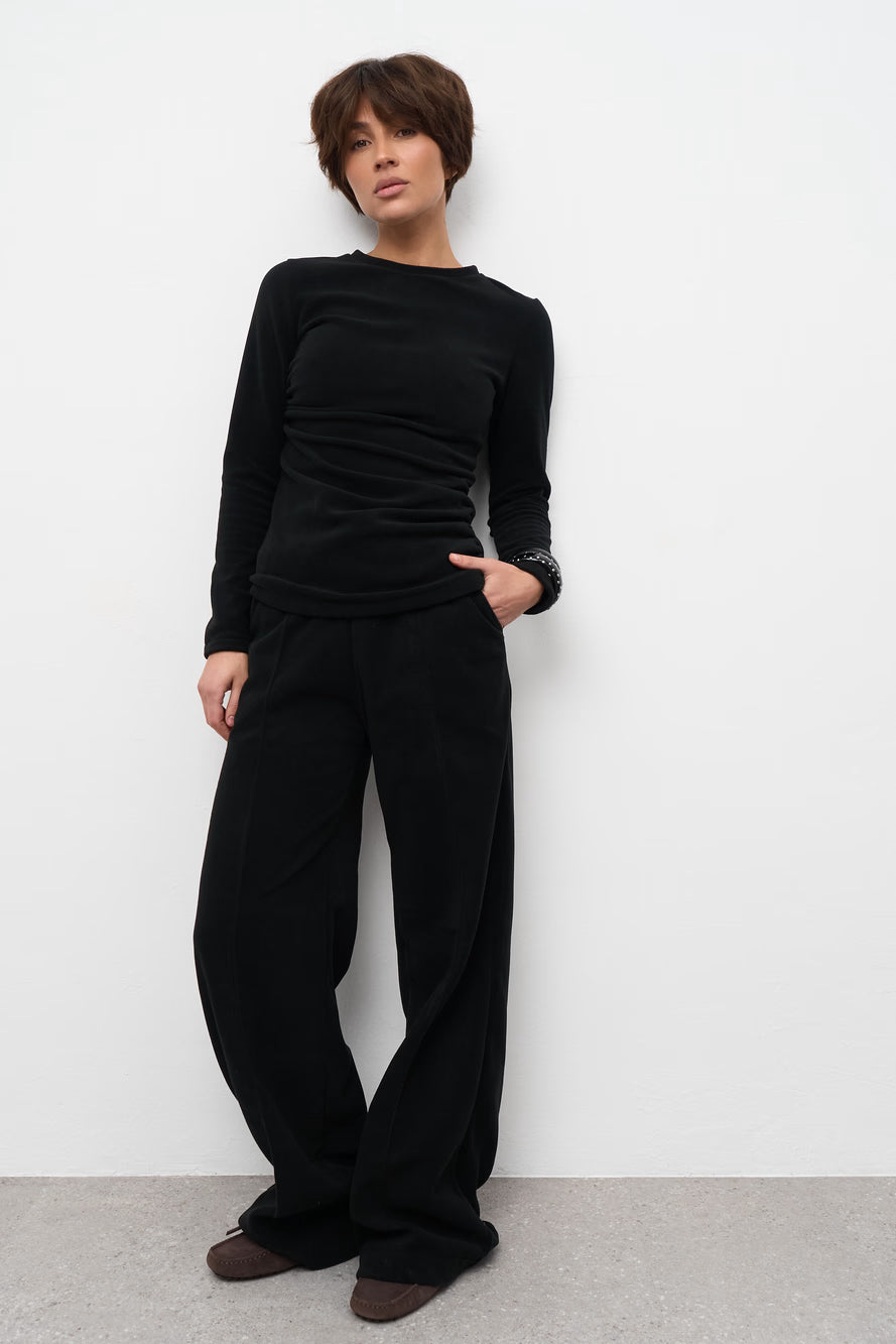 WOMEN’S LONGSLEEVE AND PALAZZO PANTS SET BLACK | MMSW