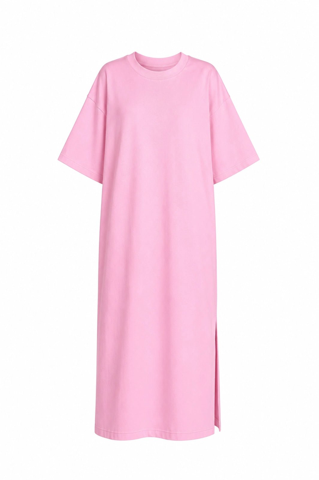 WOMEN’S MAXI DRESS WITH SIDE SLITS BABY PINK | MMSW