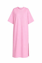 WOMEN’S MAXI DRESS WITH SIDE SLITS BABY PINK | MMSW