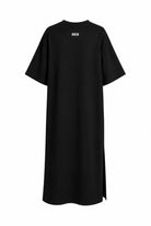 WOMEN’S MAXI DRESS WITH SIDE SLITS BLACK | MMSW