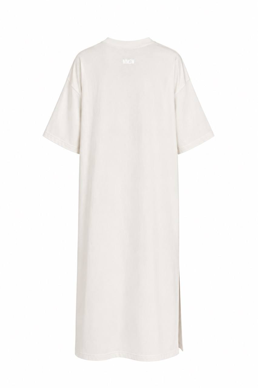 WOMEN’S MAXI DRESS WITH SIDE SLITS MILK | MMSW