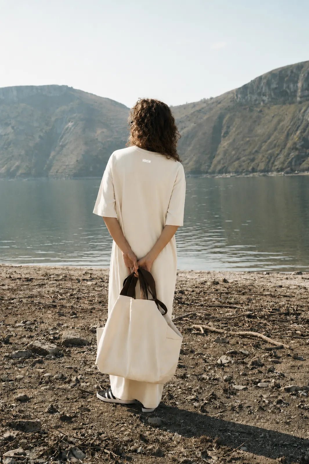 WOMEN’S MAXI DRESS WITH SIDE SLITS MILK | MMSW