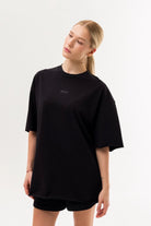 WOMEN’S OVERSIZE T-SHIRT BACK SEAM BLACK | MMSW