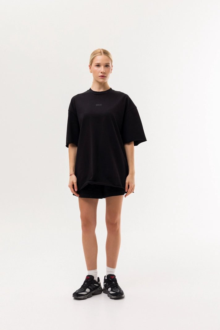 WOMEN’S OVERSIZE T - SHIRT BACK SEAM BLACK | MMSW