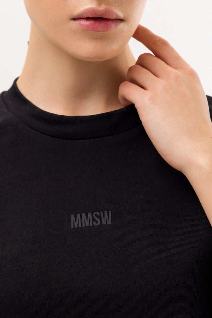 WOMEN’S OVERSIZE T - SHIRT BACK SEAM BLACK | MMSW