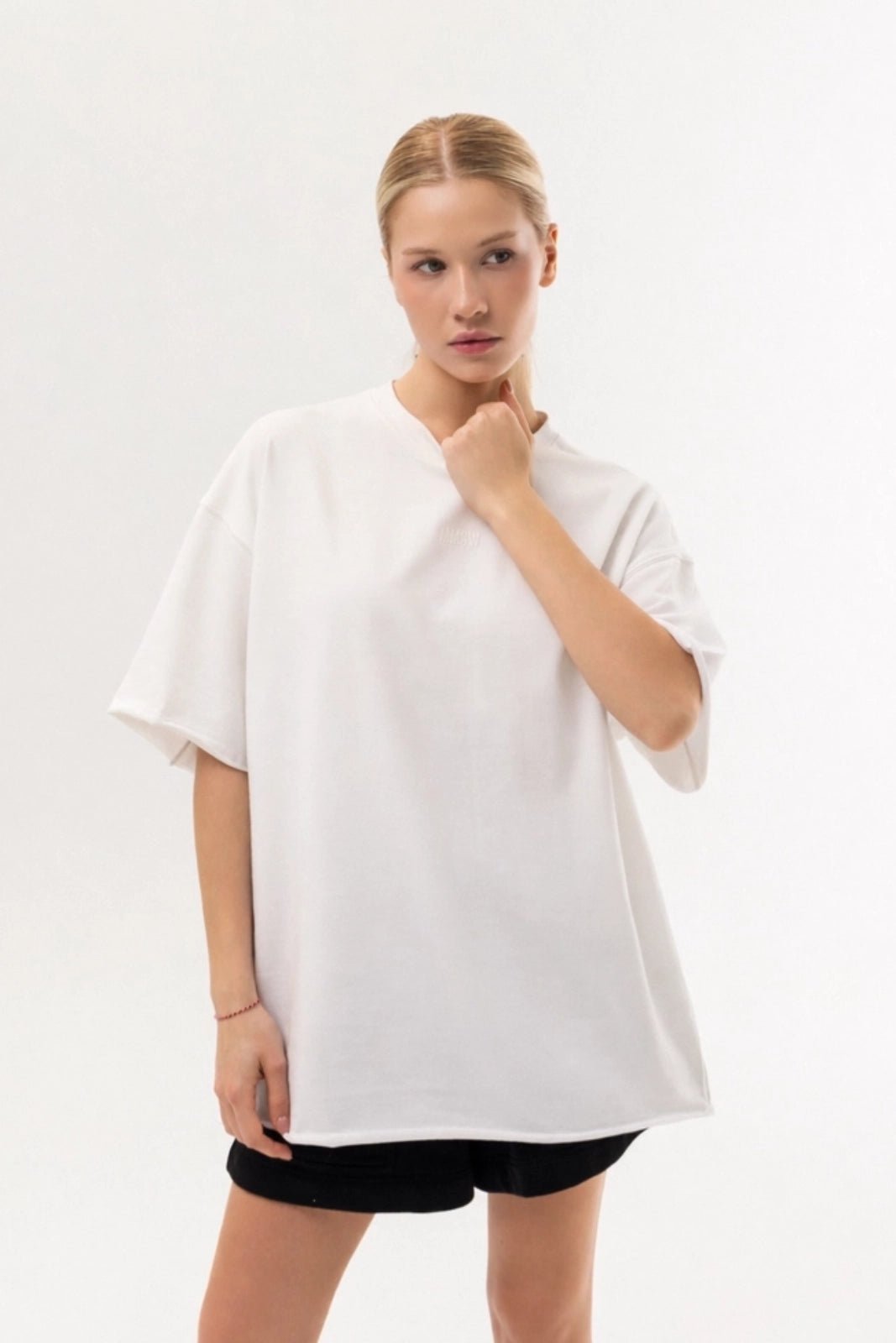 WOMEN’S OVERSIZE T-SHIRT BACK SEAM MILK | MMSW