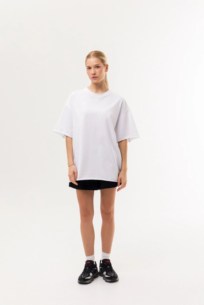 WOMEN’S OVERSIZE T - SHIRT BACK SEAM WHITE | MMSW