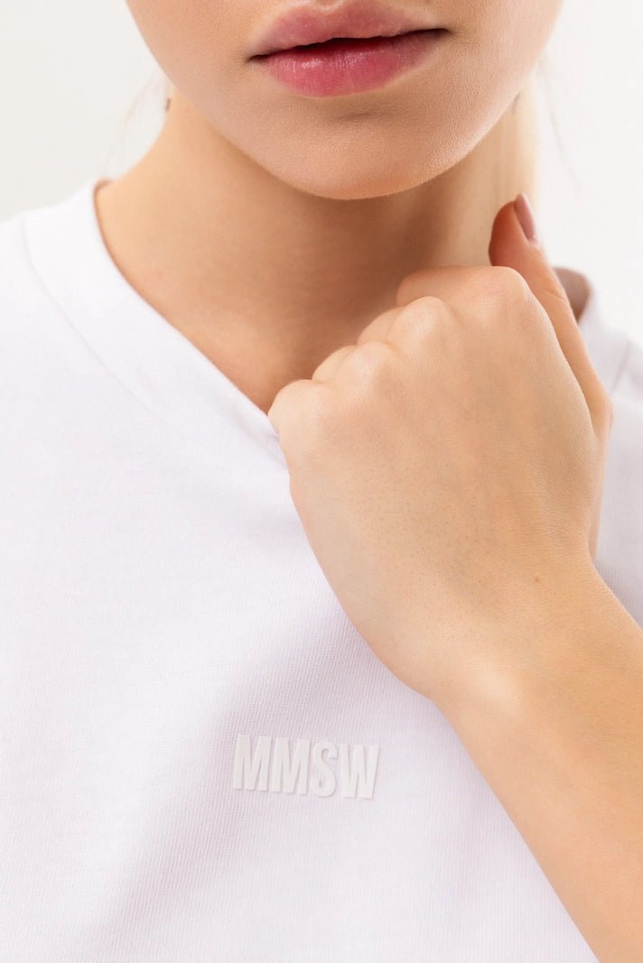 WOMEN’S OVERSIZE T - SHIRT BACK SEAM WHITE | MMSW
