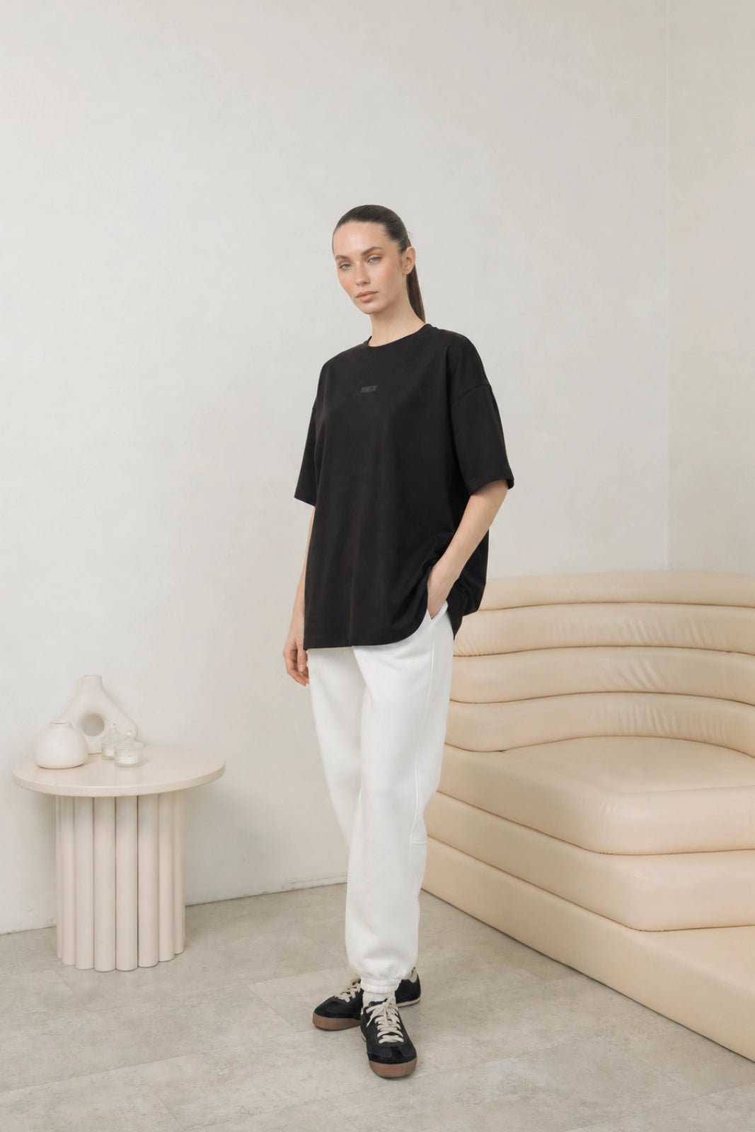 WOMEN’S OVERSIZE T-SHIRT BLACK | MMSW