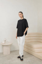 WOMEN’S OVERSIZE T-SHIRT BLACK | MMSW