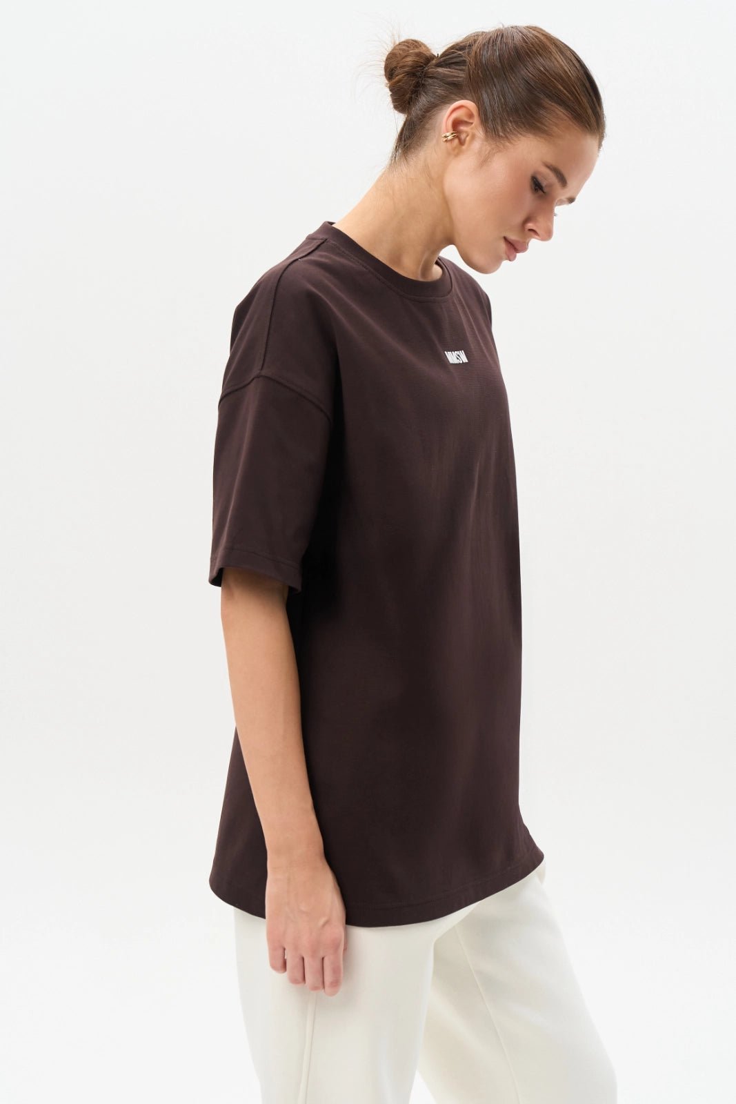 WOMEN’S OVERSIZE T-SHIRT CHOCOLATE | MMSW