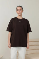 WOMEN’S OVERSIZE T-SHIRT CHOCOLATE | MMSW