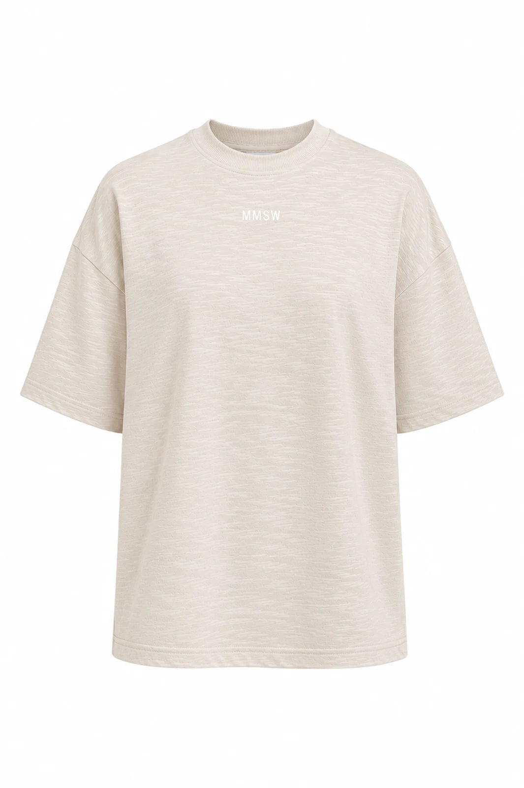 WOMEN’S OVERSIZE T-SHIRT LIGHT BEIGE MELANGE | MMSW