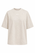 WOMEN’S OVERSIZE T-SHIRT LIGHT BEIGE MELANGE | MMSW