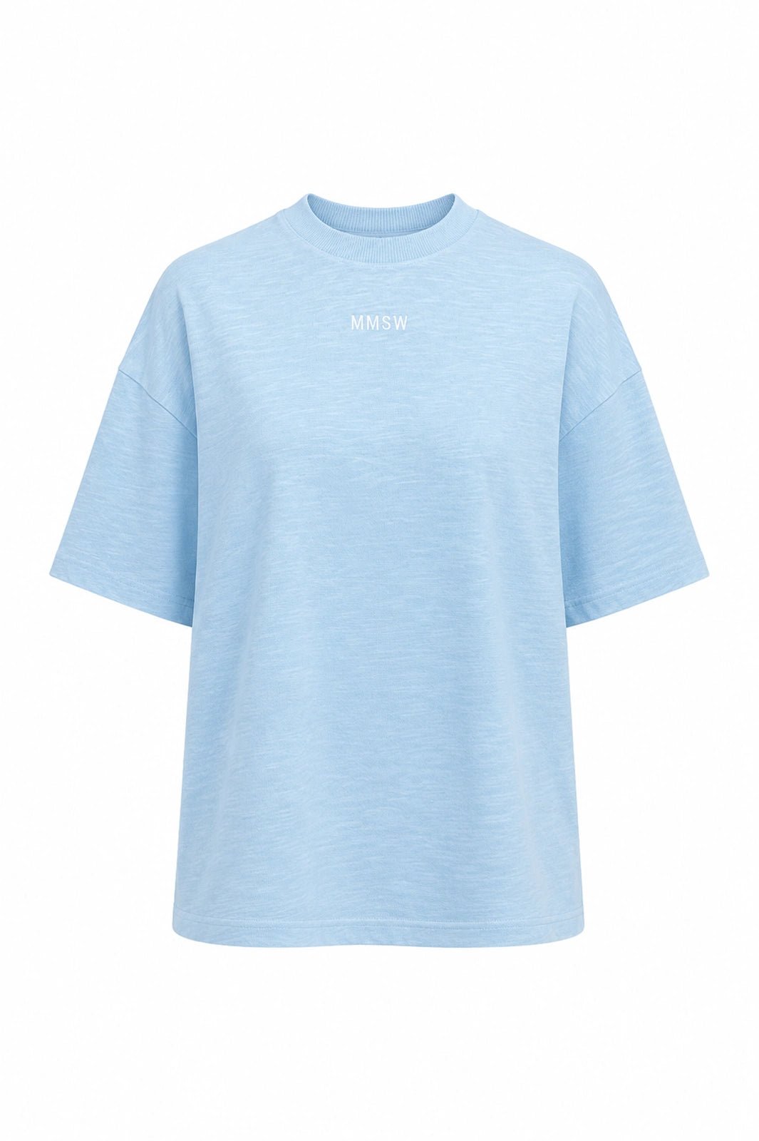 WOMEN’S OVERSIZE T-SHIRT LIGHT BLUE MELANGE | MMSW