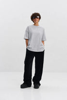 WOMEN’S OVERSIZE T-SHIRT LIGHT GREY MELANGE | MMSW