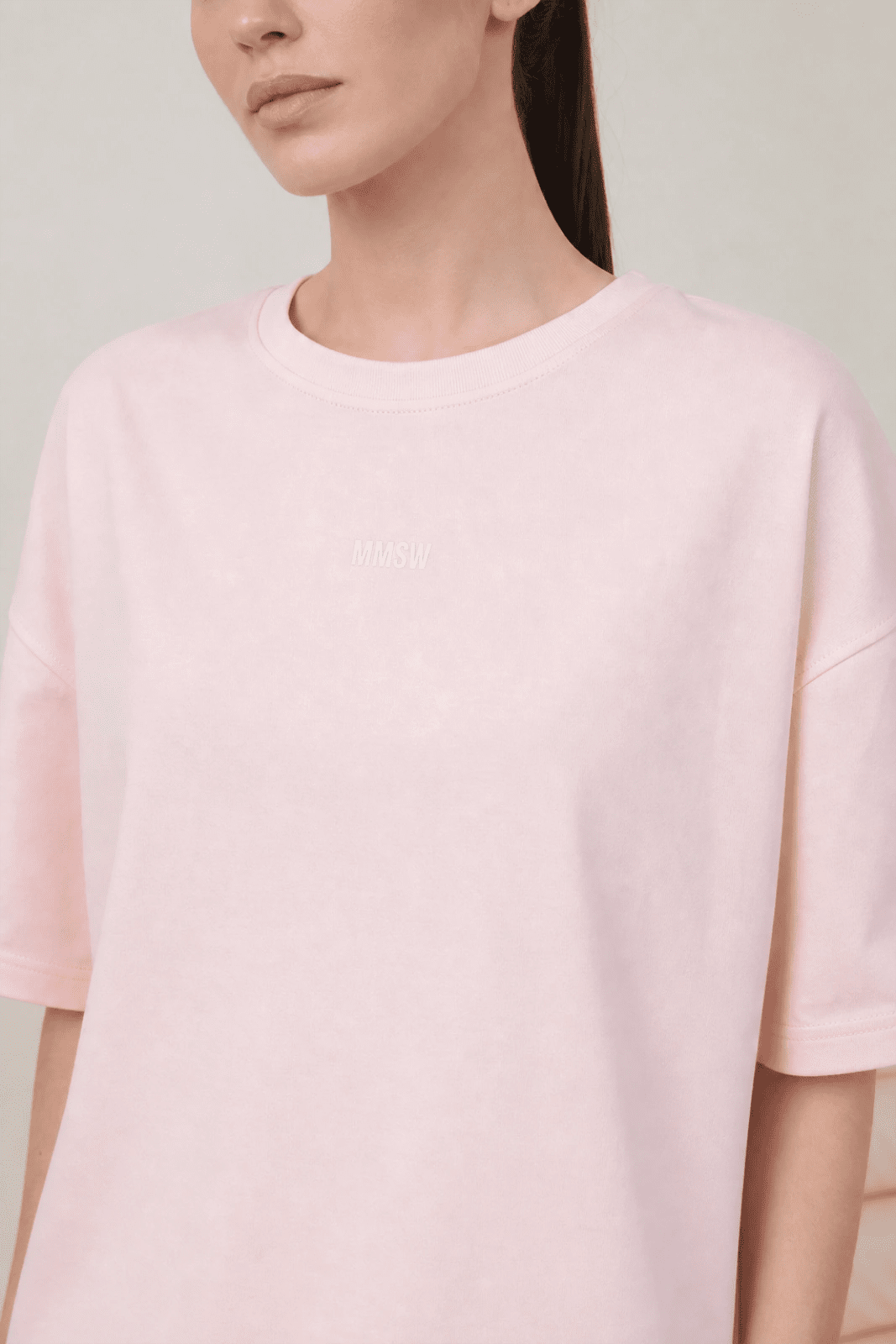 WOMEN’S OVERSIZE T-SHIRT LIGHT PINK | MMSW