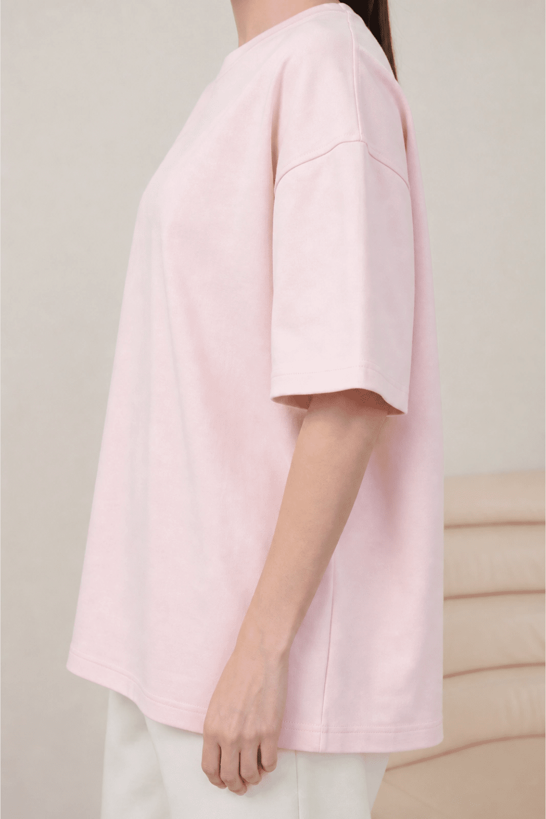 WOMEN’S OVERSIZE T-SHIRT LIGHT PINK | MMSW